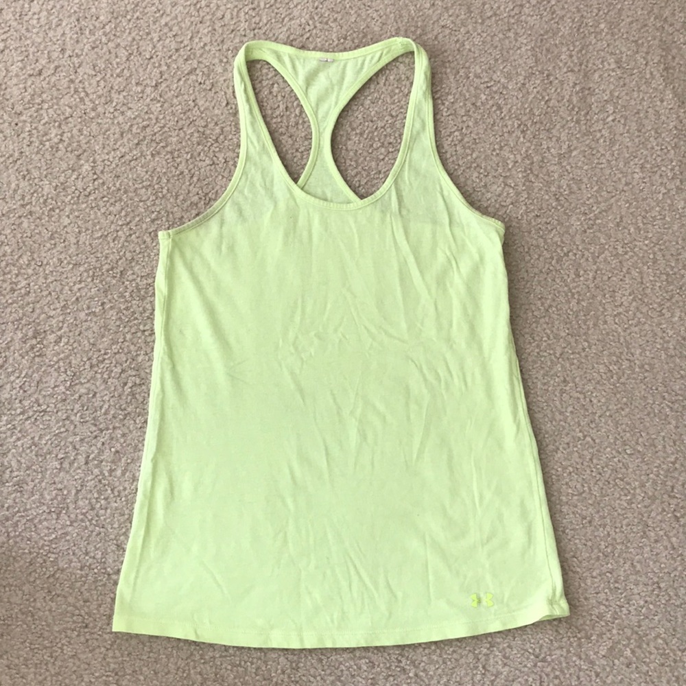Under Armour Yellow Racerback Tank Top
